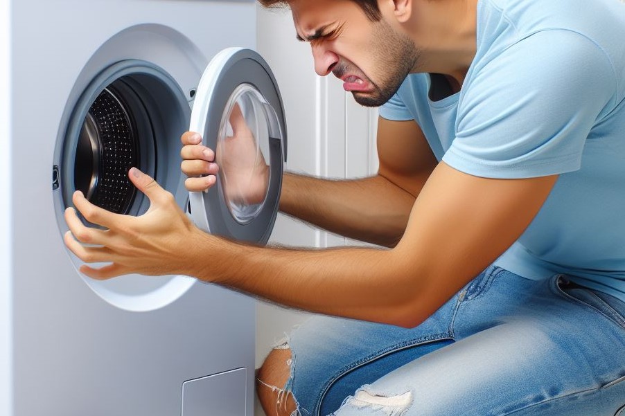 باز نشدن درب ماشین لباسشویی