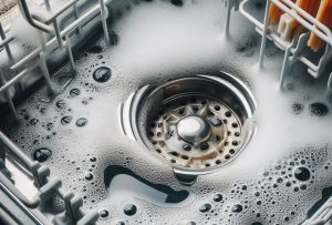 جمع شدن آب در ماشین ظرفشویی