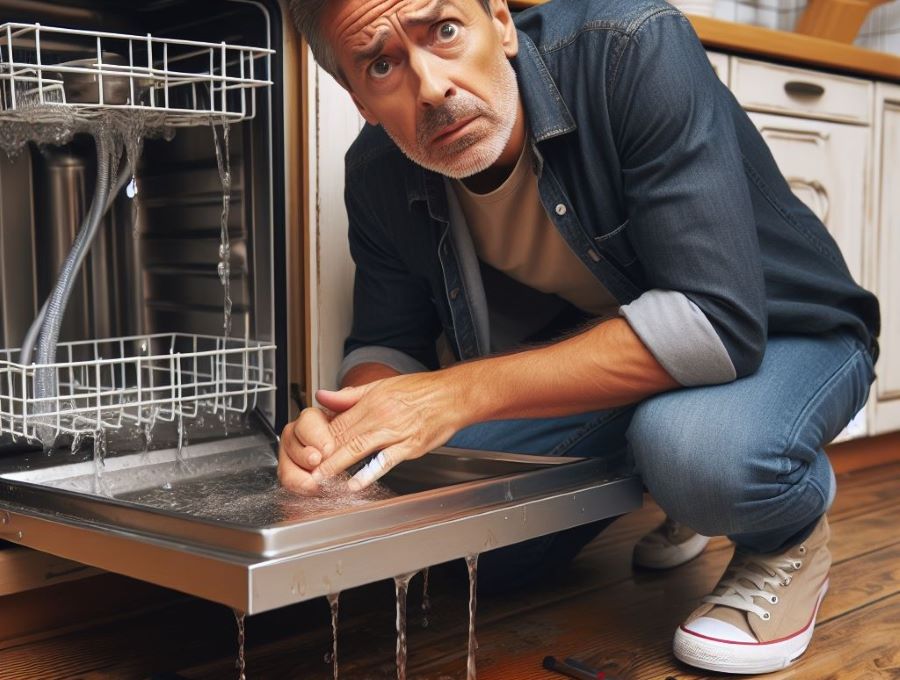 علت نشت آب از زیر ماشین ظرفشویی ال جی