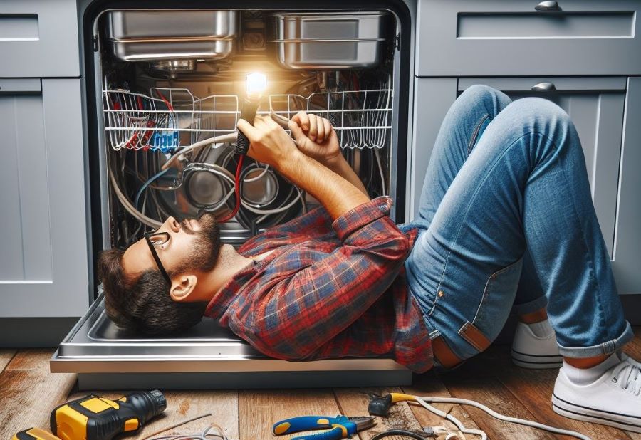 علت نشت آب از زیر ماشین ظرفشویی سامسونگ