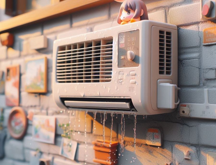 علت آب دادن کولر گازی